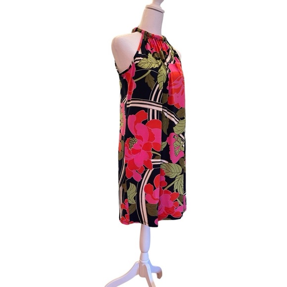 NWT Trina Turk Juju Floral Swirl Halter Mini Dress. Size Medium - Picture 8 of 14